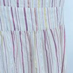 Ann Taylor NEW Victoria Ruffle Midi Dress Size 8 Cutout Back Shimmer Stripe Photo 13