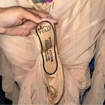 Oh Polly  Tie Shoulder Mesh Ruched Mini Dress in Sand Photo 9