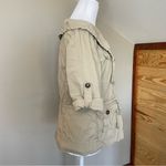 Loft Ann Taylor Khaki Button Up Utility Top Jacket Medium Photo 25