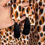 Marie Oliver Carson Dress Shift Washable Silk Leopard Animal Print Small Photo 7