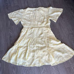 Scotch & Soda  Dress Large Midi Paneled With Gathering Details Yellow Preppy Photo 12