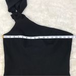 Dress the Population  TIffany Black One Shoulder Midi Dress Cocktail Party Medium Photo 14