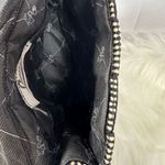 Loredana Vintage Bag Purse Italian Made Woven Gold Accents Straw & Black Photo 10