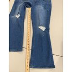 Loft  Jeans Womens 30" High Rise The Kick Crop Distressed Flare Stretch Travel Photo 4