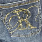 Rock & Republic Berlin Cotton Blend Medium Wash Mid Rise Studded Jeans Size 16 Photo 2