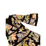 Entro  Women's Black Floral Bell Sleeve Knee Length Dress Size S Photo 9
