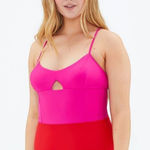 Summersalt The Swan Dive Swimsuit and Skirt in Hibiscus Lava Size 10 Photo 0