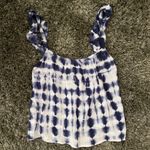 BB Dakota By Steve Madden Cool Million Flounce Sleeve Tie Dye Cotton Gauze Top Photo 3