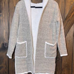 POL  Chunky Knit Hooded Open Cardigan Sweater Photo 0