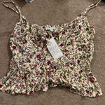 Patrons of Peace NWT  floral keyhole top L Photo 0