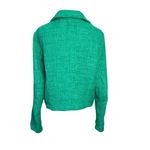 Guess Nobby Tweed Blazer Jacket XL Gold Buttons Retro Cropped Preppy Textured Photo 2