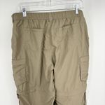 REI Convertible Hiking Pants Zip Off Size 14 Petite Khaki Tan Photo 4