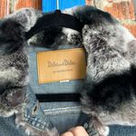 Vintage Dicker & Dicker Fur Trim Denim Jacket Size L Photo 2