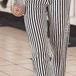 Wild Honey Striped High Wasted Pants Photo 0