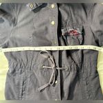 Free People  Hooded distressed long snap button closure jacket Photo 11