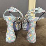 ALDO Barbie x  BarbieParty Collection Blue Logo Platform Sandal Block Heel 10 NEW Photo 6