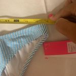 Lilly Pulitzer  Cumulus Blue Seersucker Stripe Bikini Bottom Swim Size 12 NWT Photo 7