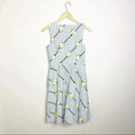 Talbots Fit Flare Floral Stripe Dress Size 2 Photo 5