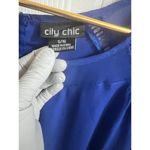 City Chic Short Sleeve Cutout Polyester Mesh Blouse Top Womens size 16 Photo 5