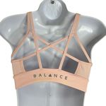 Balance Athletica Pink Strappy Back Sports Bra Small Gym Yoga Workout Athleisure Photo 1