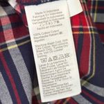 J.Crew NWT Factory Women’s Flannel Button Front Shirt Boy Fit Red Blue Plaid XS Photo 7