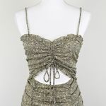 Illa Illa  S Dress Floral Green Summer Cutout Ruffle Coquette Mini Trendy Cute Photo 2