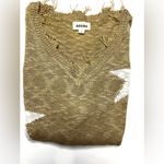Adora Boutique Oversized Distressed Star Sweater – Size L Gold Size L Photo 9