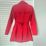 Banana Republic  Womens Red Double Breasted Trench Coat w/Belt 100% Cotton Size M Photo 1
