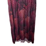 Johnny Was  Belle Burgundy Pink Velvet Sleeveless Tank Midi Dress sz M Photo 4