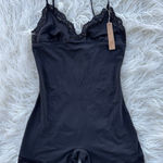 SKIMS  Fits Everybody Lace Triangle Onesie Onyx Size Large Photo 0