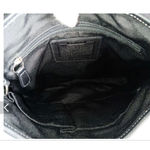 Coach  Black Leather Soho‎ Crossbody Bag One Size with White Stitching Photo 4