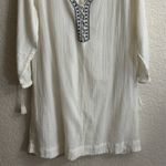 American Eagle  Outfitters White Embroidered Tunic Dress Flowy Beach Cover Up XL Photo 4