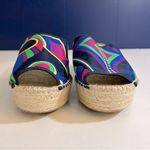 Respoke Multicolor Modern Wedge Espadrilles Size 41 US Size 10.5/11 Blue Photo 2