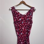 Westport Dress Barn Plus Size Red and Blue Floral Print Boho Maxi Dress Photo 4