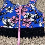 Xhilaration medium floral crop top Photo 5