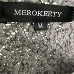 Merokeety  Women's Fuzzy Popcorn Batwing Sleeve Cardigan Knit Oversized Sweater Photo 11