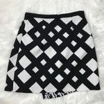 Peter Pilotto Skirt Black White Sz 6 Wrap Photo 2