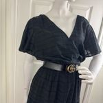 Ralph Lauren Lauren  Shadow-Gingham Belted Cotton-Blend Dress.  B10 Photo 5