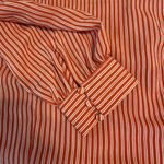 Chriselle X J.O.A Patina Stripe‎ Wrap Top S Orange Photo 10