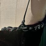 1950s Vintage Black Velvet Circle Skirt Dress Size M Photo 8