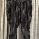 Torrid Black Geo Print Crepe Tapered Cuffed Pants Photo 0