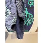 Modcloth  DuPenny Peacock Print Tea Length Dress Size 8 Fit Flare Small FLAW Photo 7