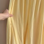 David's Bridal David’s Bridal Strapless Crinkle Chiffon Dress Godets, Style#F14865-ButterYellow Photo 12