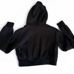 H&M Black  Dividend cropped zip up hoodie. Size XS. Photo 1