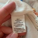 Blu Pepper  Multicolor Abstract Print Crop Top Long Sleeve‎ Peasant Blouse Size M Photo 5