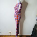 ZARA  Purple and Orange Striped Cold Shoulder Knit Dress Photo 7