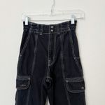 BDG [] Urban Outfitters Black Blaine High Rise Relaxed Skate Cargo Jeans Size 24 Photo 3