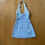 Princess Polly  Kaiah blue striped halter mini dress Photo 2