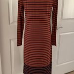 Loft Striped Henley Midi Dress Photo 6