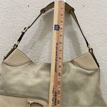 Gucci Vintage Authentic Hasler Horsebit Suede Pale Green/Beige Large Hobo Bag Photo 8